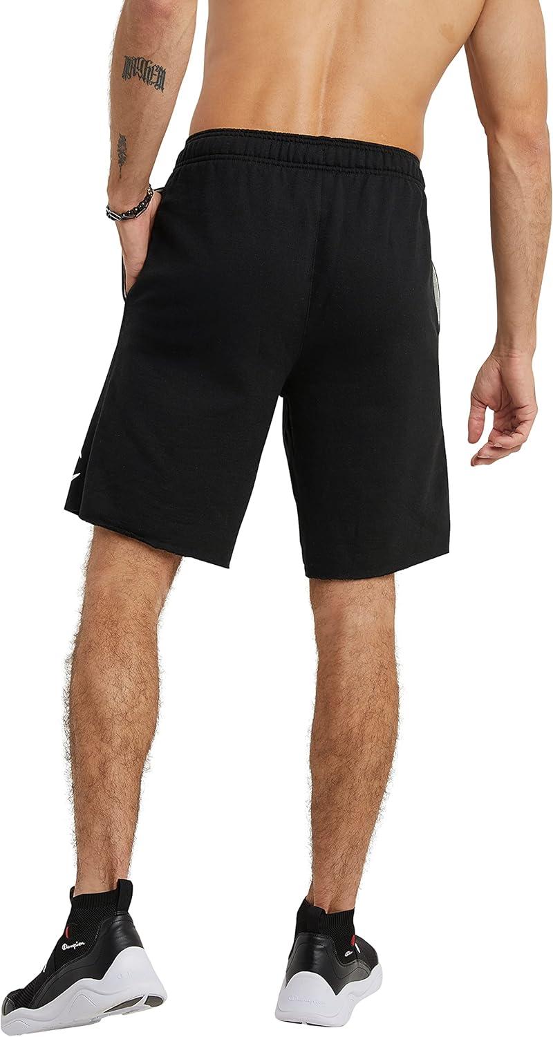 imageChampion Mens 9 Lounge Shorts Standard Fit Lightweight Available in Regular and Big ampamp TallBlack C Logo