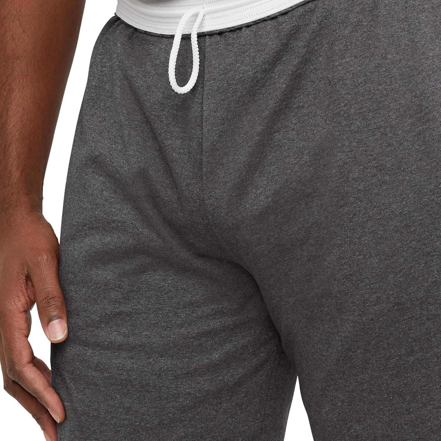 imageChampion Mens 9 Lounge Shorts Standard Fit Lightweight Available in Regular and Big ampamp TallGranite Heather  C Patch Logo