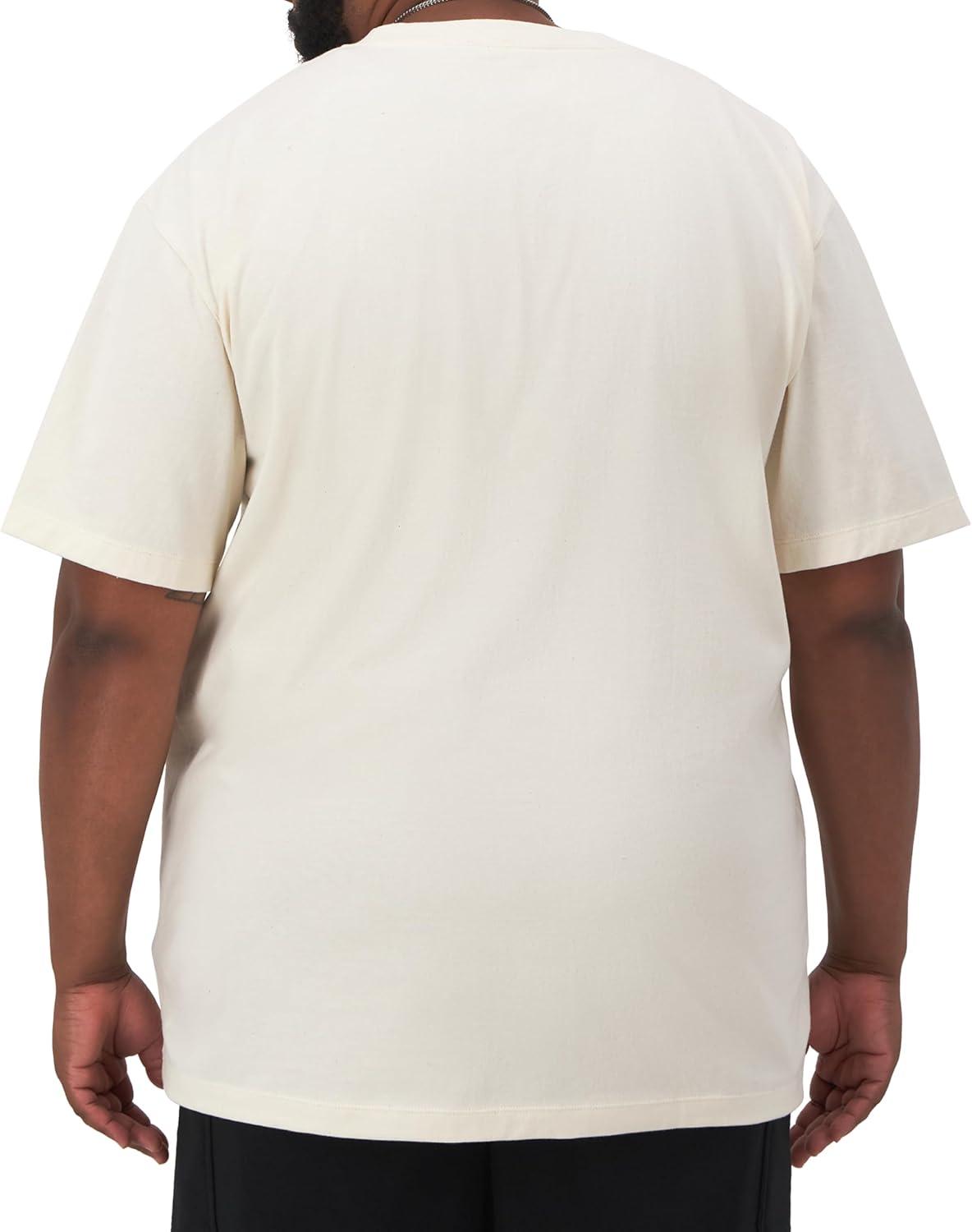 imageChampion Mens Heritage Short Sleeve Tee Mens TShirts Vintage Shirts Mens Tee Shirts GraphicsNatural  Classic Script Logo