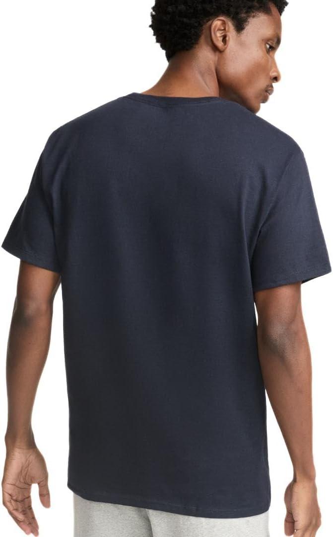 imageChampion Mens Heritage Short Sleeve Tee Mens TShirts Vintage Shirts Mens Tee Shirts GraphicsNavy  Classic Script Logo