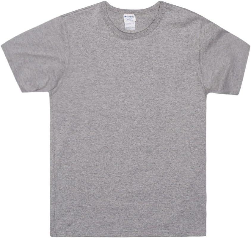 imageChampion Mens Heritage Short Sleeve Tee Mens TShirts Vintage Shirts Mens Tee Shirts GraphicsOxford Gray