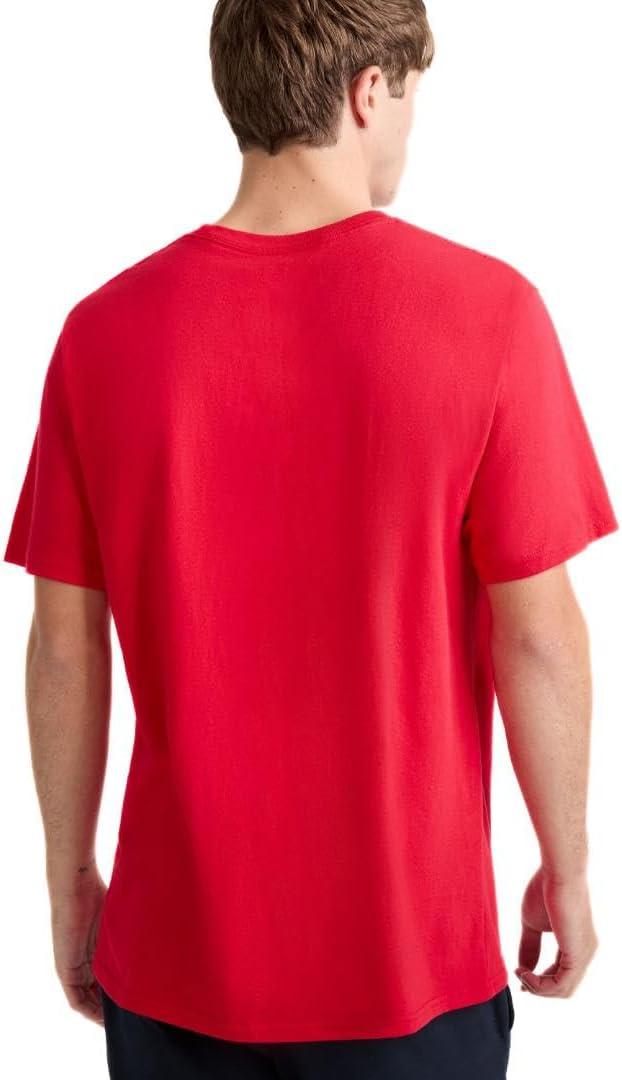 imageChampion Mens Heritage Short Sleeve Tee Mens TShirts Vintage Shirts Mens Tee Shirts GraphicsScarlet  Classic Script Logo