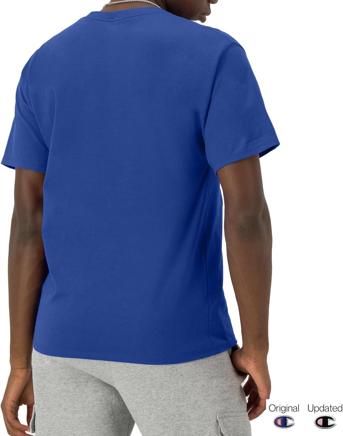 imageChampion Mens Heritage Short Sleeve Tee Mens TShirts Vintage Shirts Mens Tee Shirts GraphicsSurf the Web  Classic Script Logo