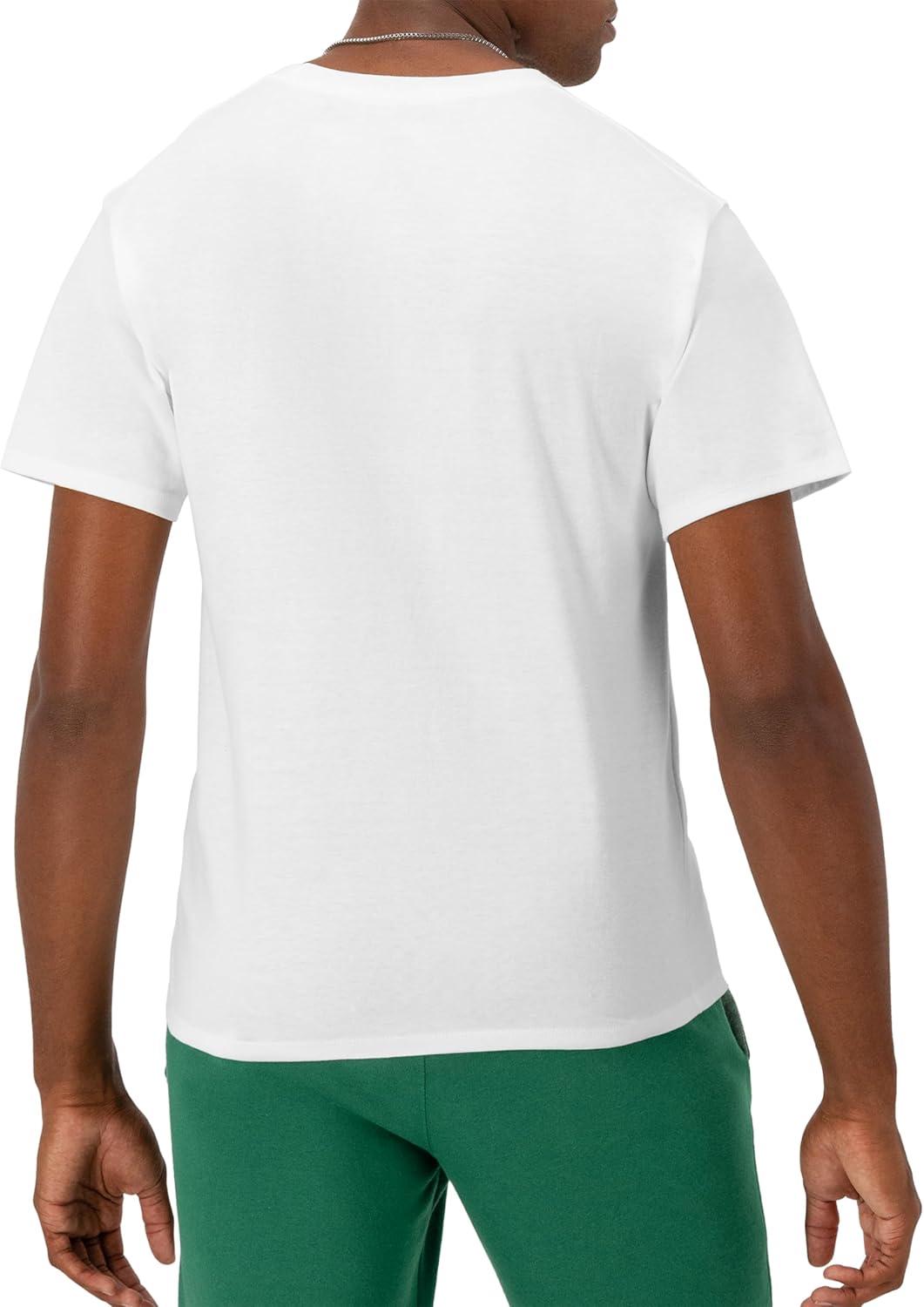 imageChampion Mens Heritage Short Sleeve Tee Mens TShirts Vintage Shirts Mens Tee Shirts GraphicsWhite Small Script