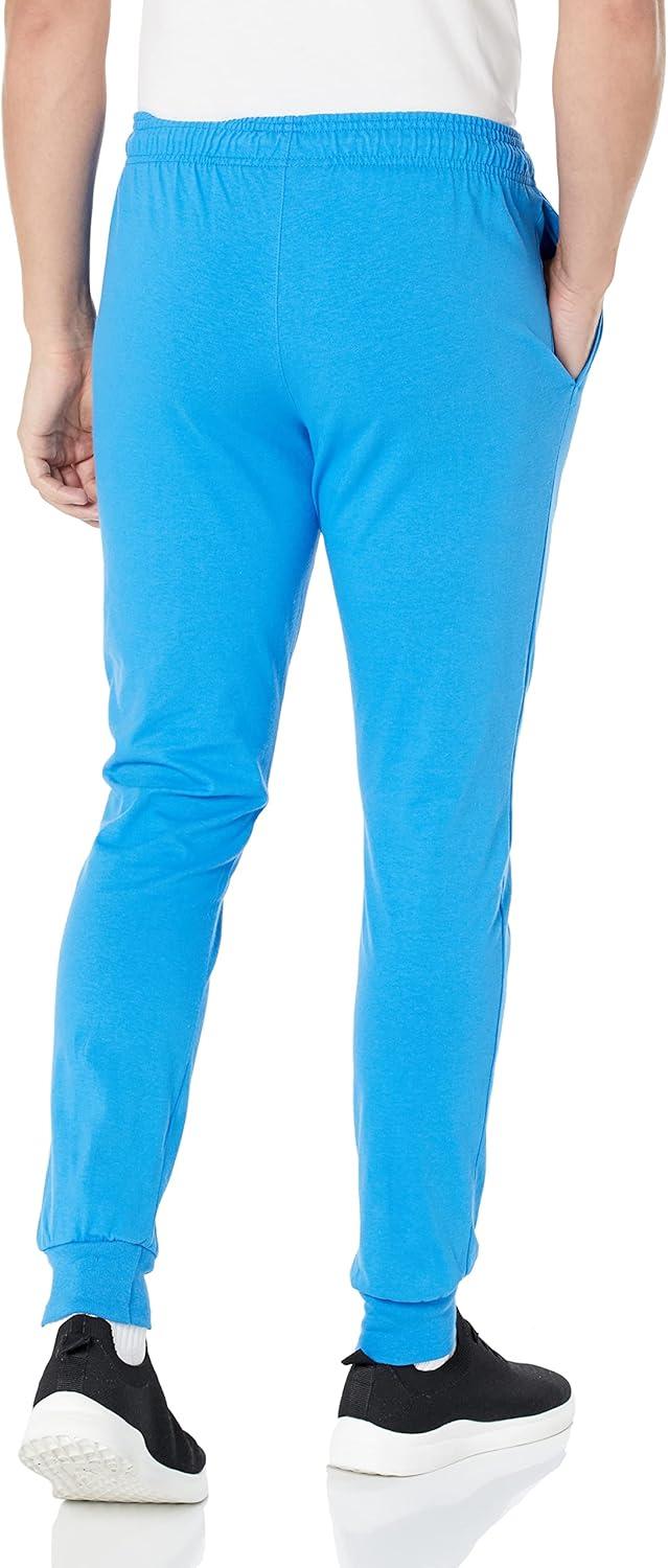 imageChampion Mens Joggers Everyday Cotton Lightweight Lounge Knit Pants for Men 31quotBlue JayWhiteValiant Script