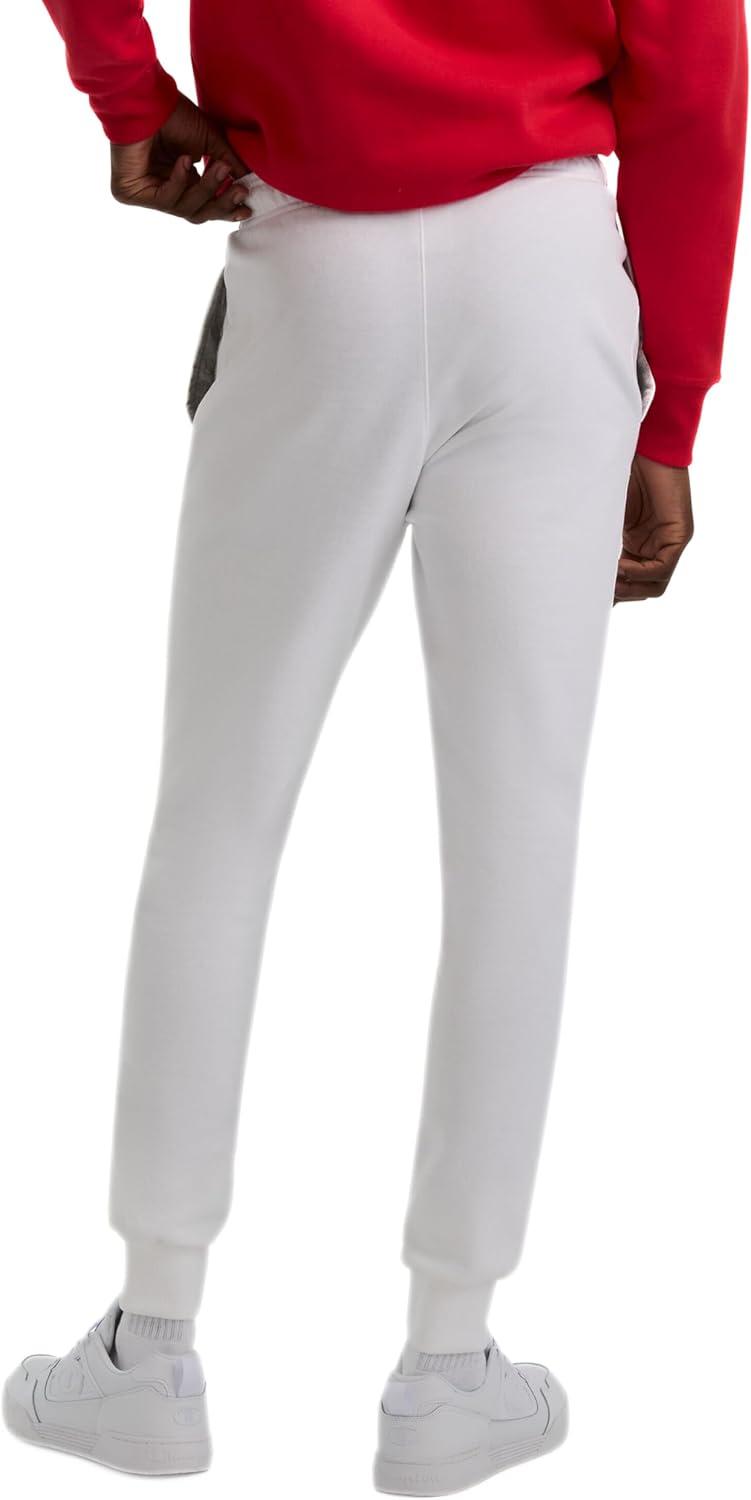 imageChampion Mens Joggers Fleece Joggers Comfortable Sweatpants for Men Reg Or Big ampamp TallWhite  C Patch Logo