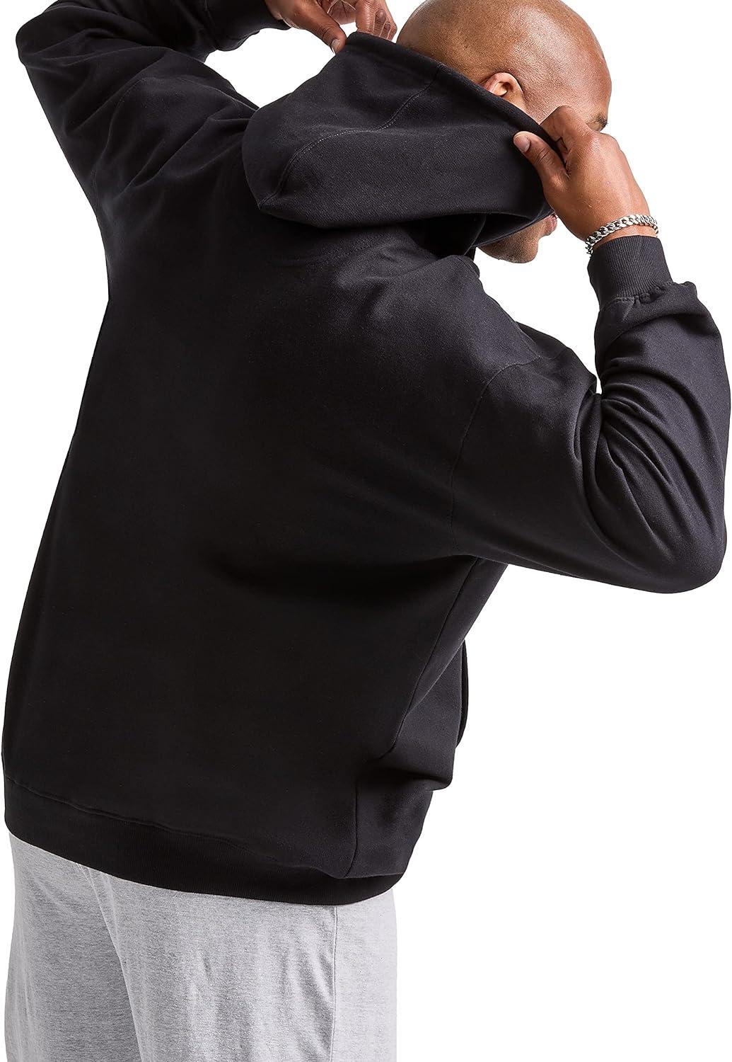 imageChampion Mens Pullover Fleece Hoodie Midweight C Logo Reg Or Big ampamp TallBlack  C Logo