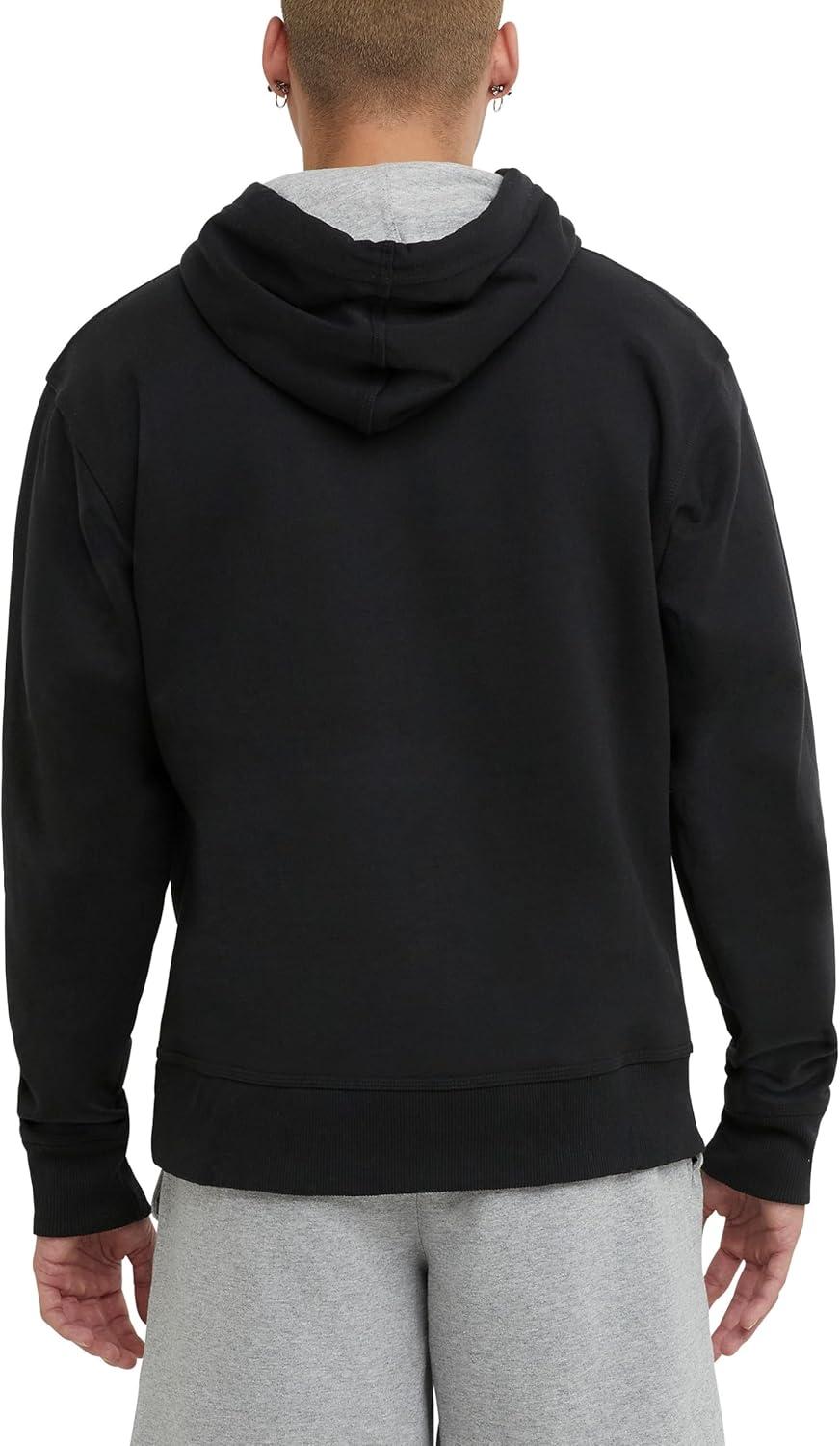 imageChampion Mens Pullover Fleece Hoodie Midweight C Logo Reg Or Big ampamp TallBlack C Logo