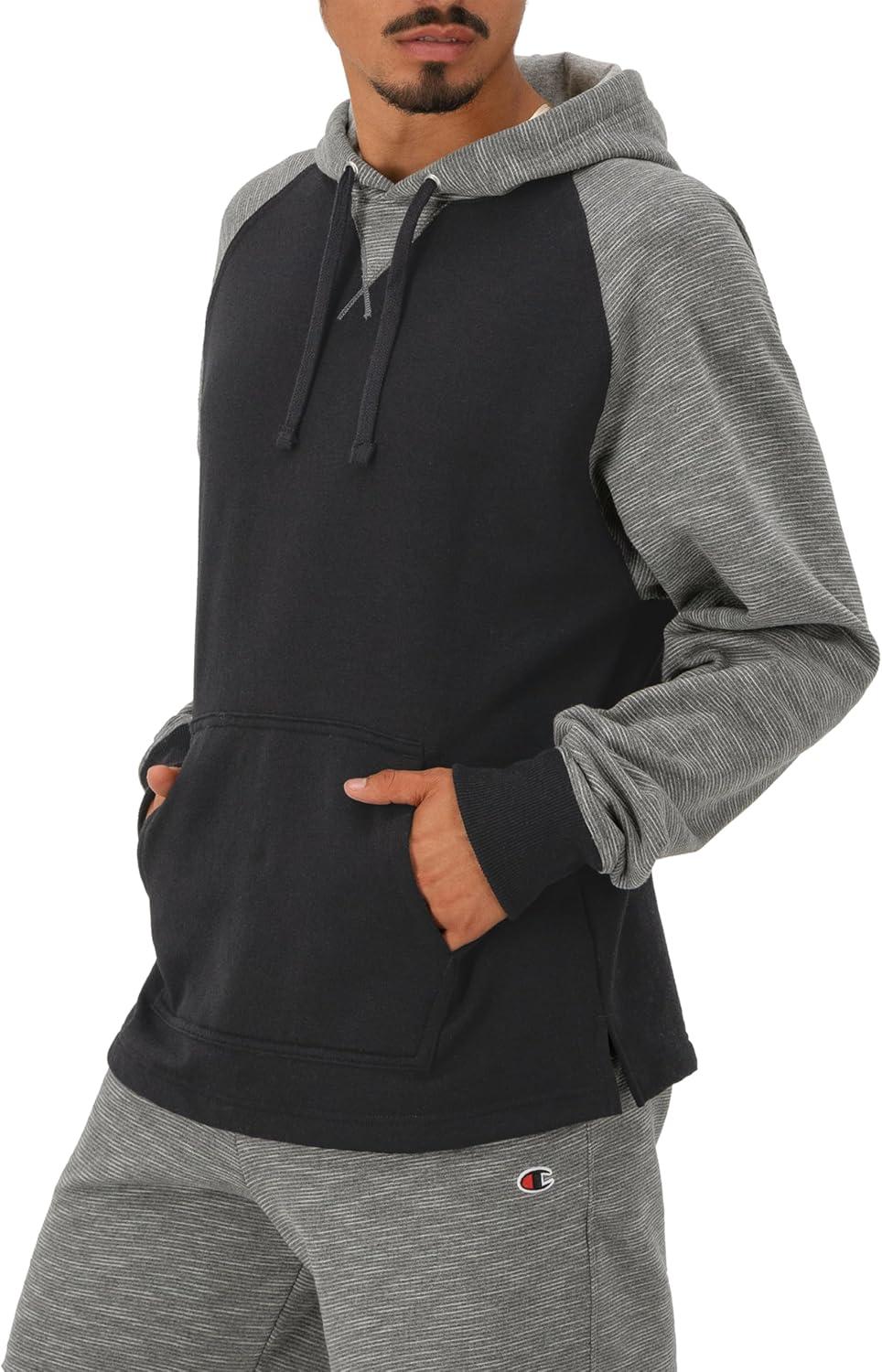 imageChampion Mens Pullover Fleece Hoodie Midweight C Logo Reg Or Big ampamp TallBlackManhattan MistBlack