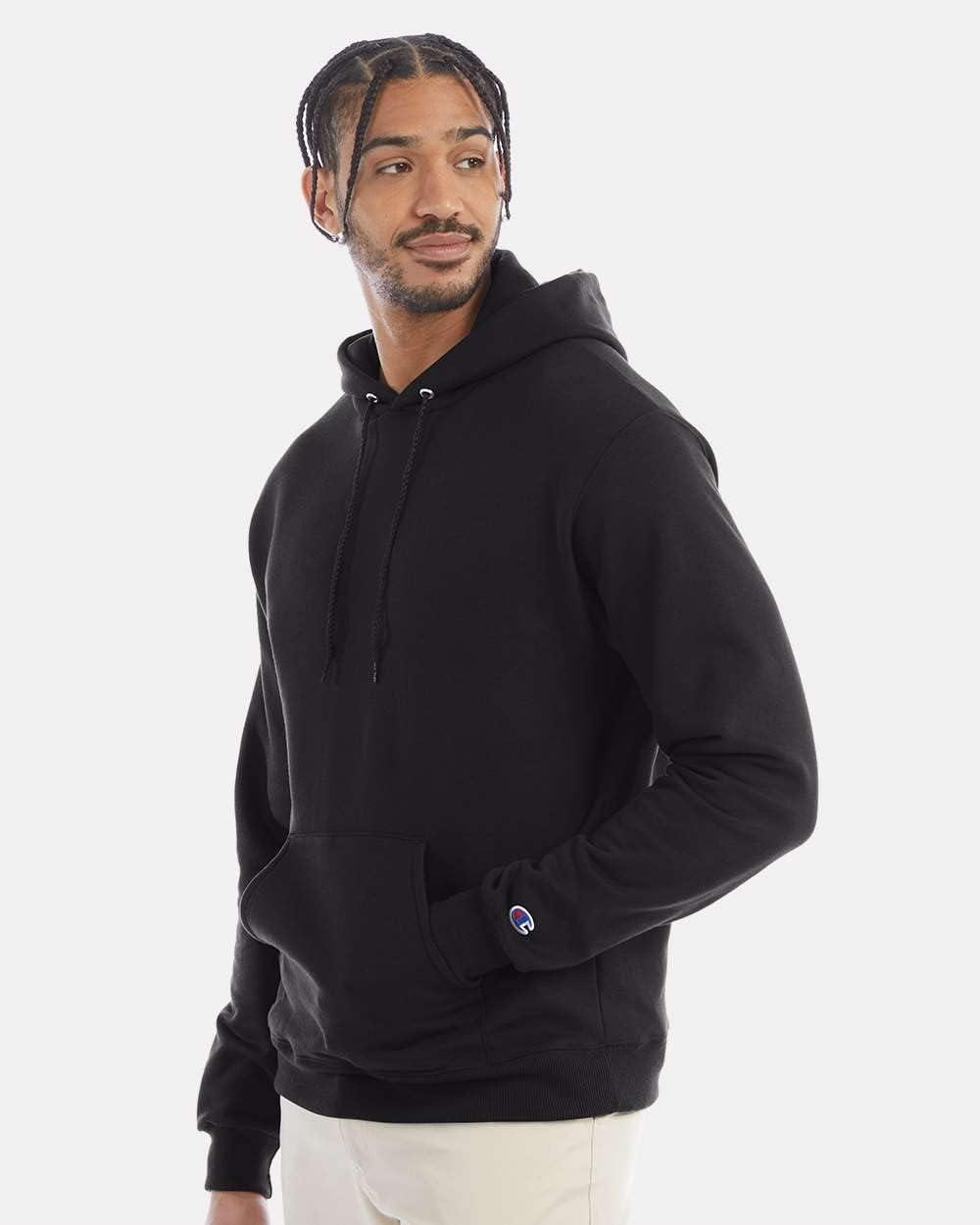imageChampion Mens Pullover Fleece Hoodie Midweight C Logo Reg Or Big ampamp TallChocolate Brown