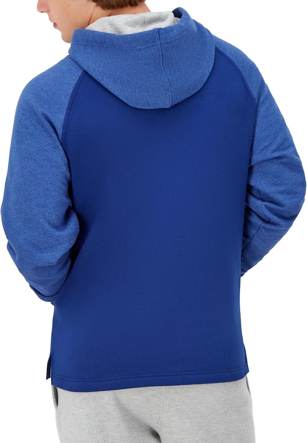 imageChampion Mens Pullover Fleece Hoodie Midweight C Logo Reg Or Big ampamp TallJewel Sapphire Stripe C Logo