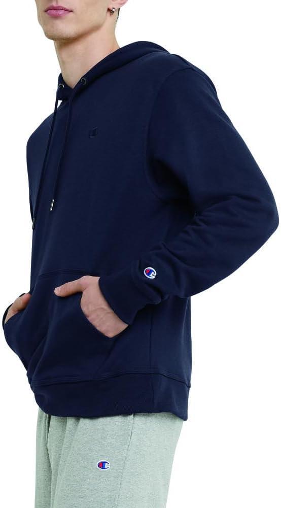 imageChampion Mens Pullover Fleece Hoodie Midweight C Logo Reg Or Big ampamp TallNavy  C Logo