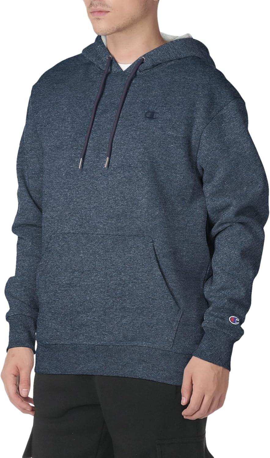 imageChampion Mens Pullover Fleece Hoodie Midweight C Logo Reg Or Big ampamp TallNavy Heather C Logo