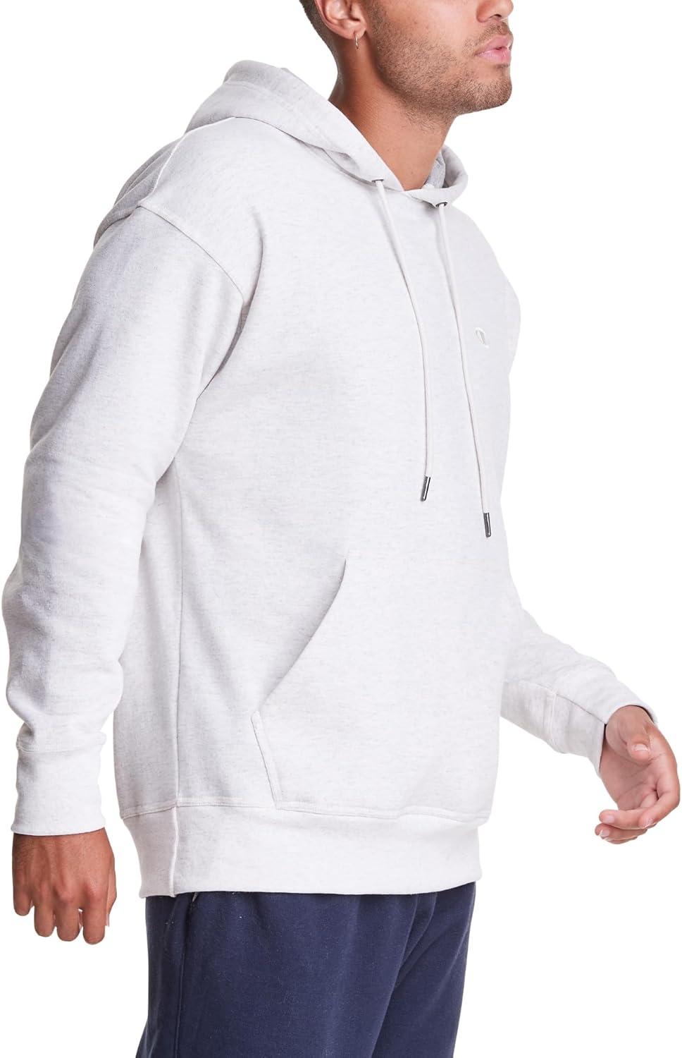 imageChampion Mens Pullover Fleece Hoodie Midweight C Logo Reg Or Big ampamp TallOatmeal Heather  C Logo