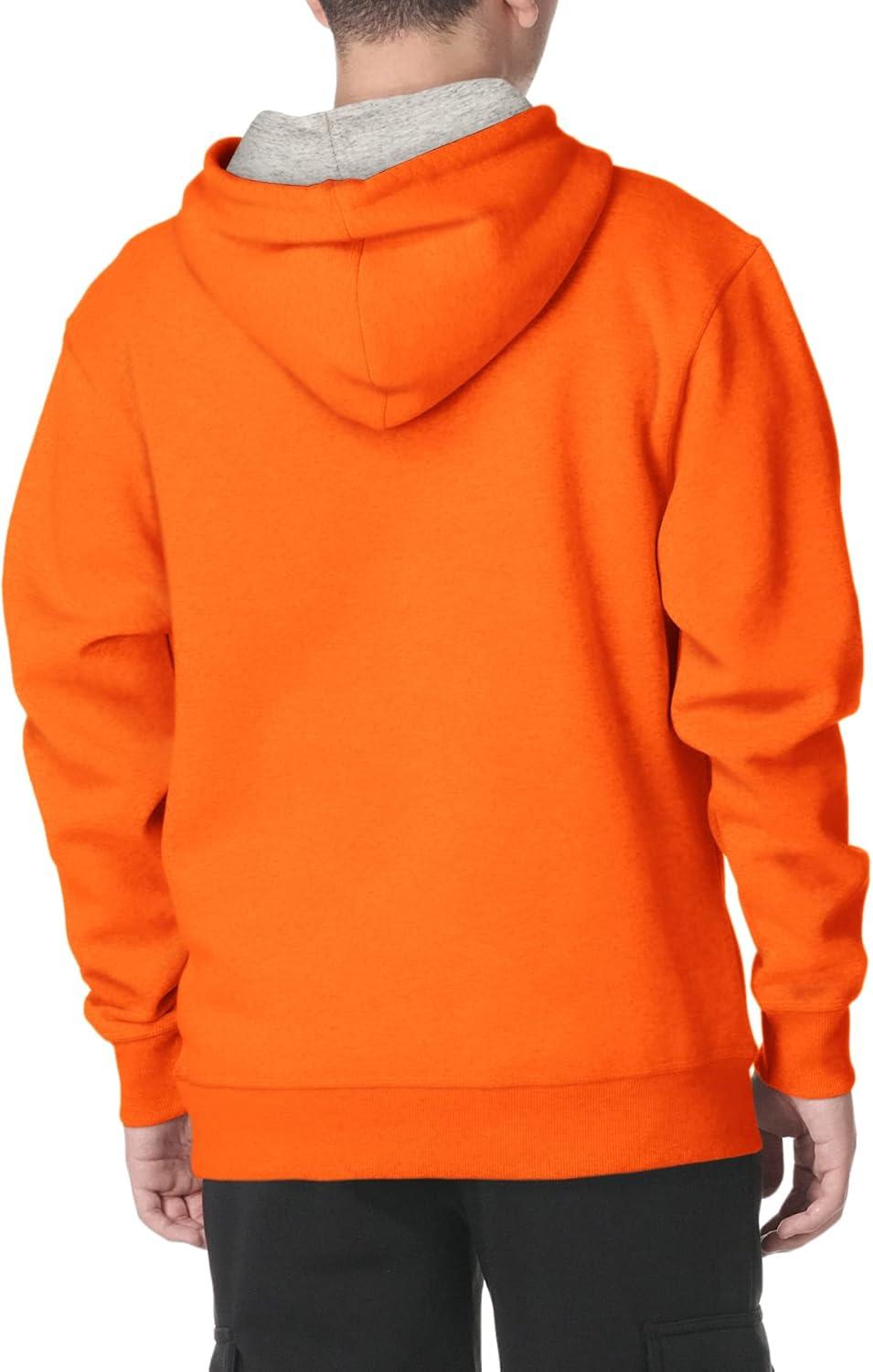 imageChampion Mens Pullover Fleece Hoodie Midweight C Logo Reg Or Big ampamp TallOrange C Logo