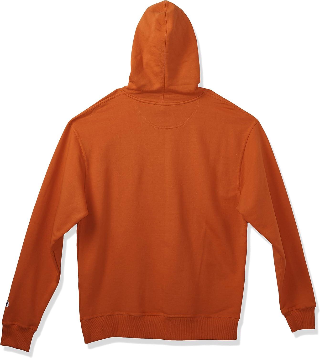 imageChampion Mens Pullover Fleece Hoodie Midweight C Logo Reg Or Big ampamp TallOrange C Logo