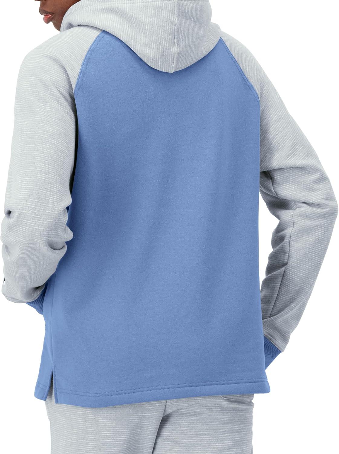 imageChampion Mens Pullover Fleece Hoodie Midweight C Logo Reg Or Big ampamp TallPlaster BlueNaturalPlaster Blue