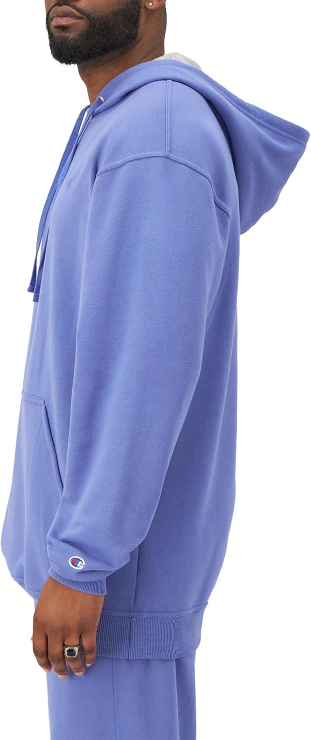 imageChampion Mens Pullover Fleece Hoodie Midweight C Logo Reg Or Big ampamp TallStone Crush Blue  C Logo