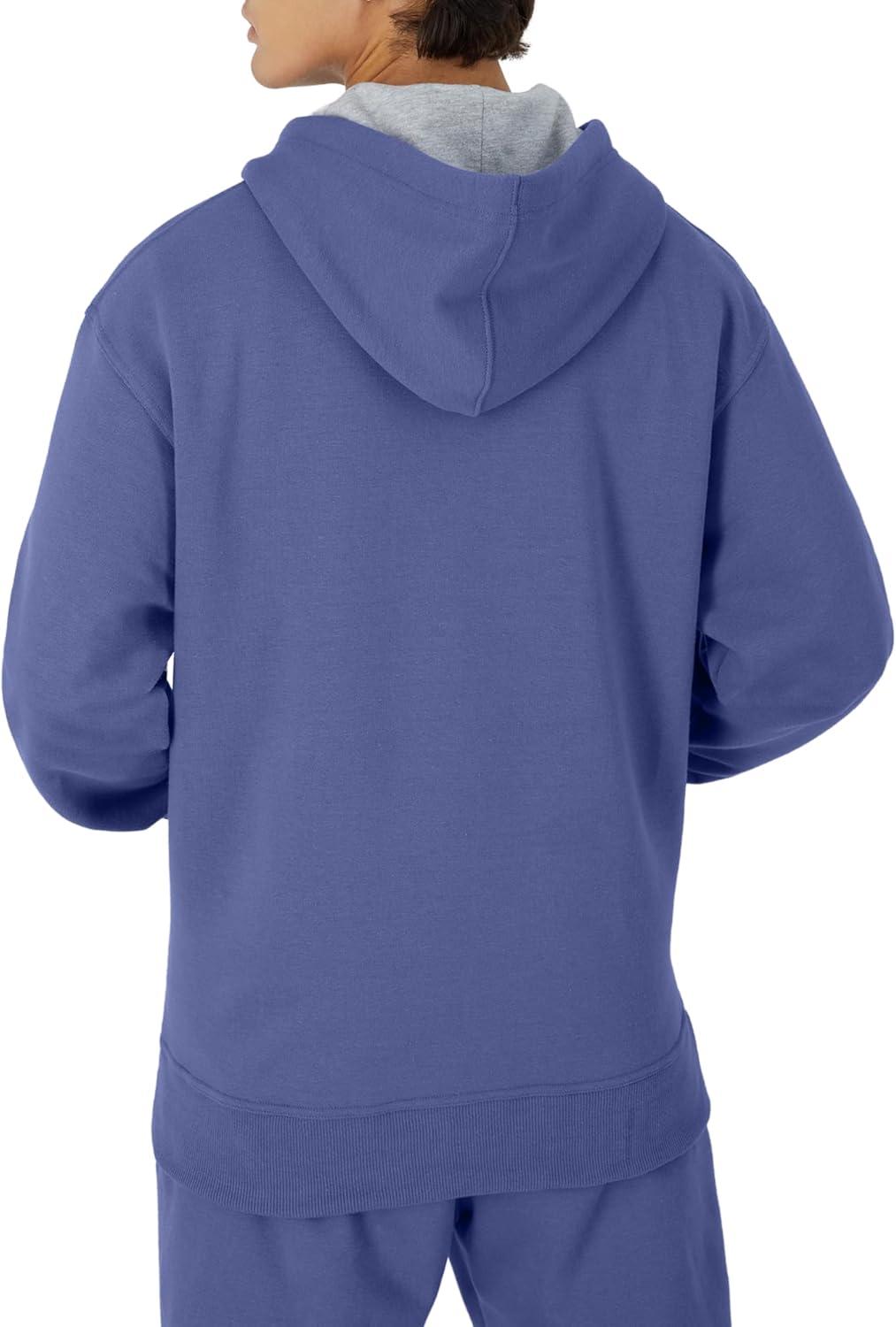 imageChampion Mens Pullover Fleece Hoodie Midweight C Logo Reg Or Big ampamp TallStone Crush Blue C Logo