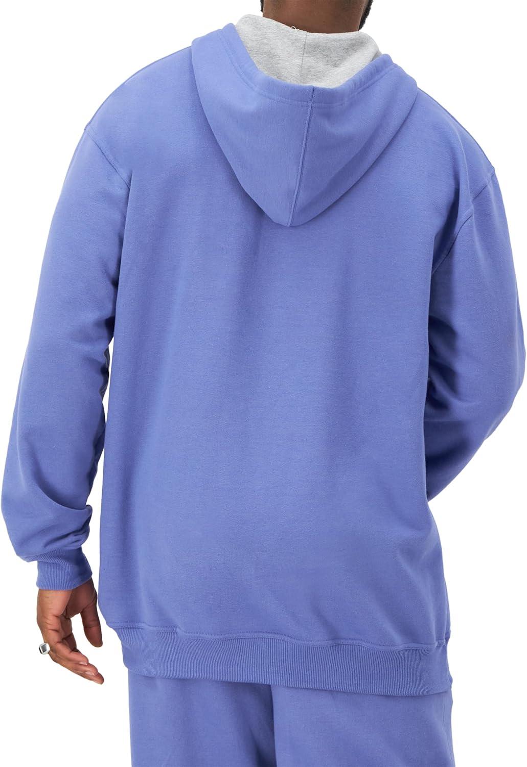 imageChampion Mens Pullover Fleece Hoodie Midweight C Logo Reg Or Big ampamp TallStone Crush Blue C Logo