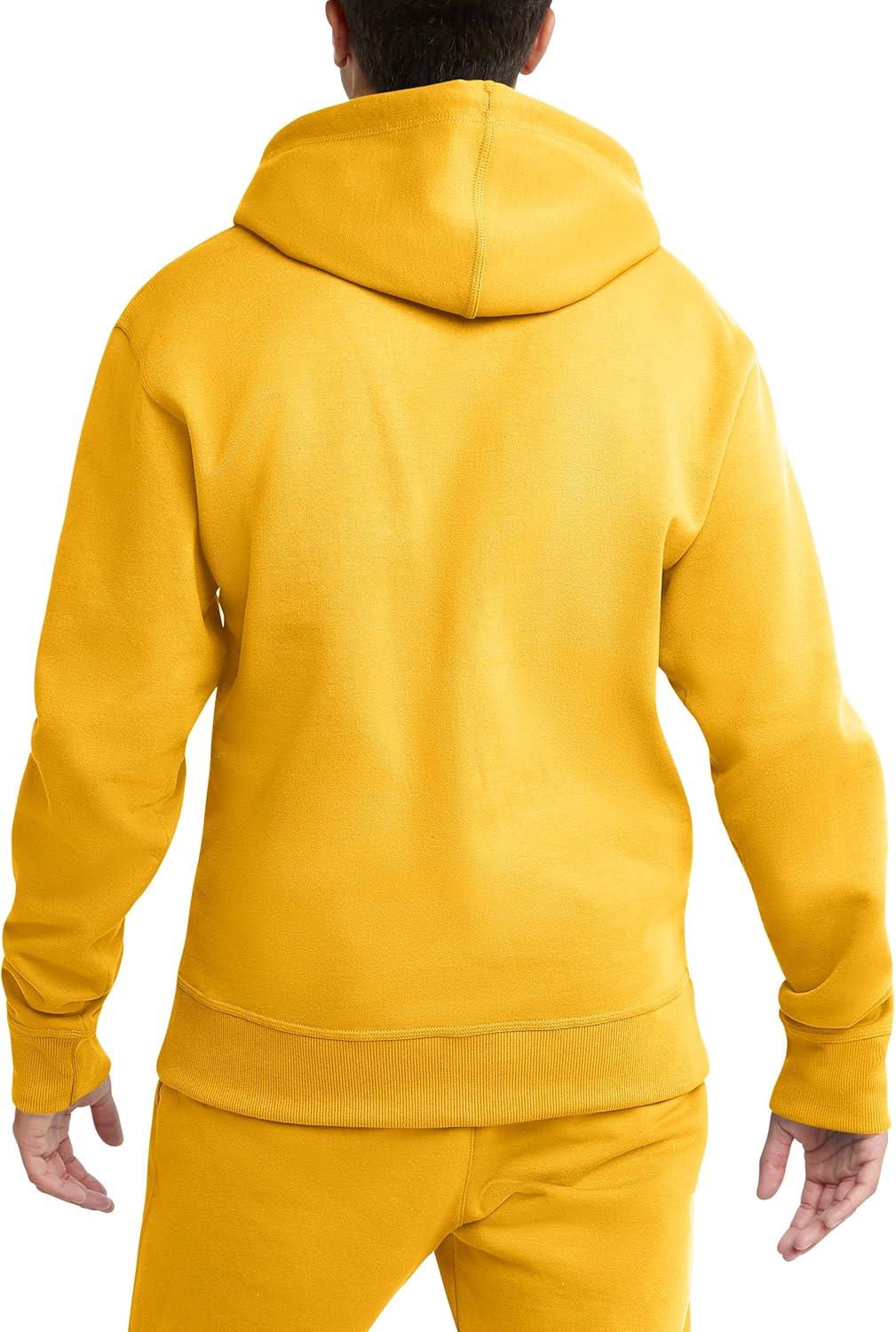 imageChampion Mens Pullover Fleece Hoodie Midweight C Logo Reg Or Big ampamp TallTeam Gold C Logo