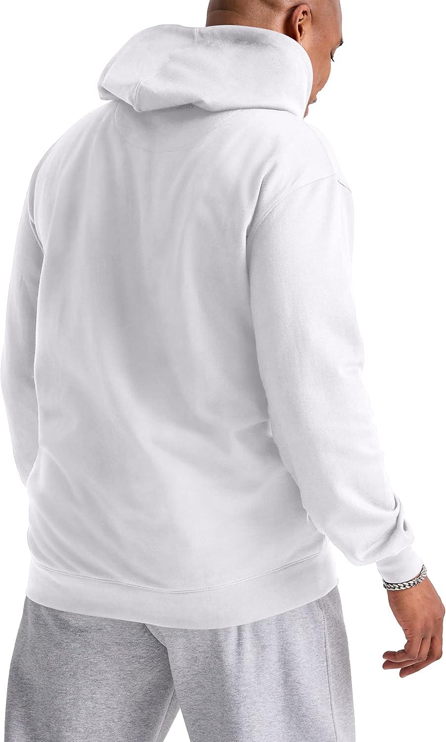 imageChampion Mens Pullover Fleece Hoodie Midweight C Logo Reg Or Big ampamp TallWhite