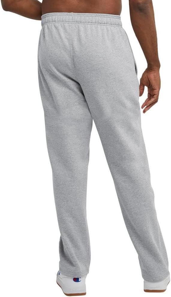 imageChampion Mens Sweatpants Fleece Openbottom Sweatpants for Men Reg Or Big ampamp TallOxford Gray  C Logo