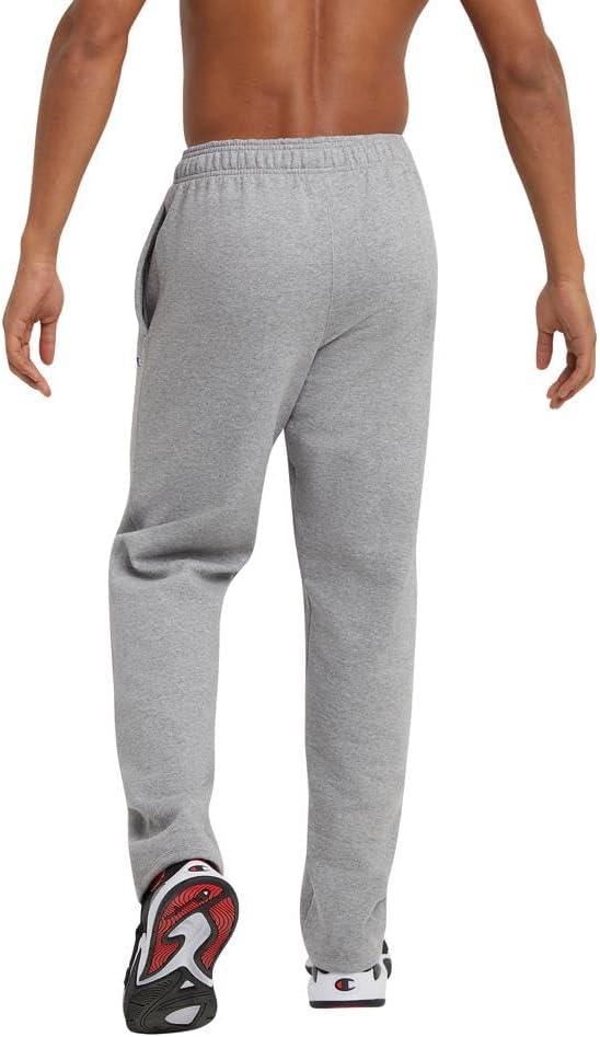 imageChampion Mens Sweatpants Fleece Openbottom Sweatpants for Men Reg Or Big ampamp TallOxford Gray  C Logo