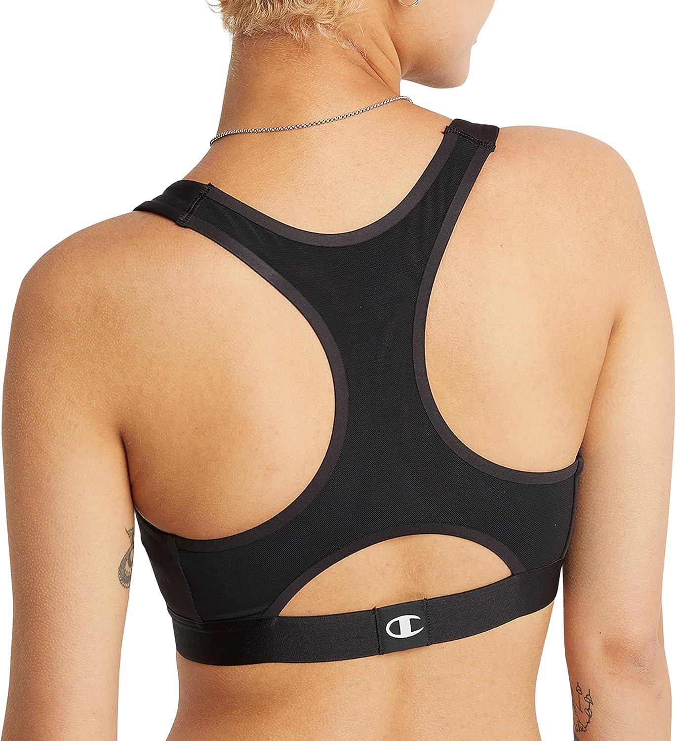 imageChampion Womens Absolute Eco Sports Bra Retired ColorsBlack Color Script