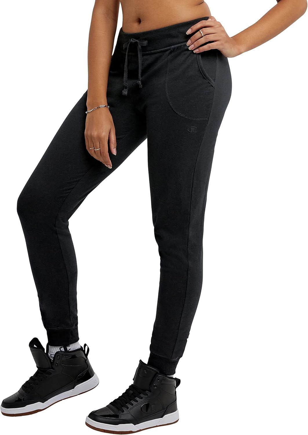 imageChampion Womens Lounge Joggers Pants Standard Fit LightweightBlack