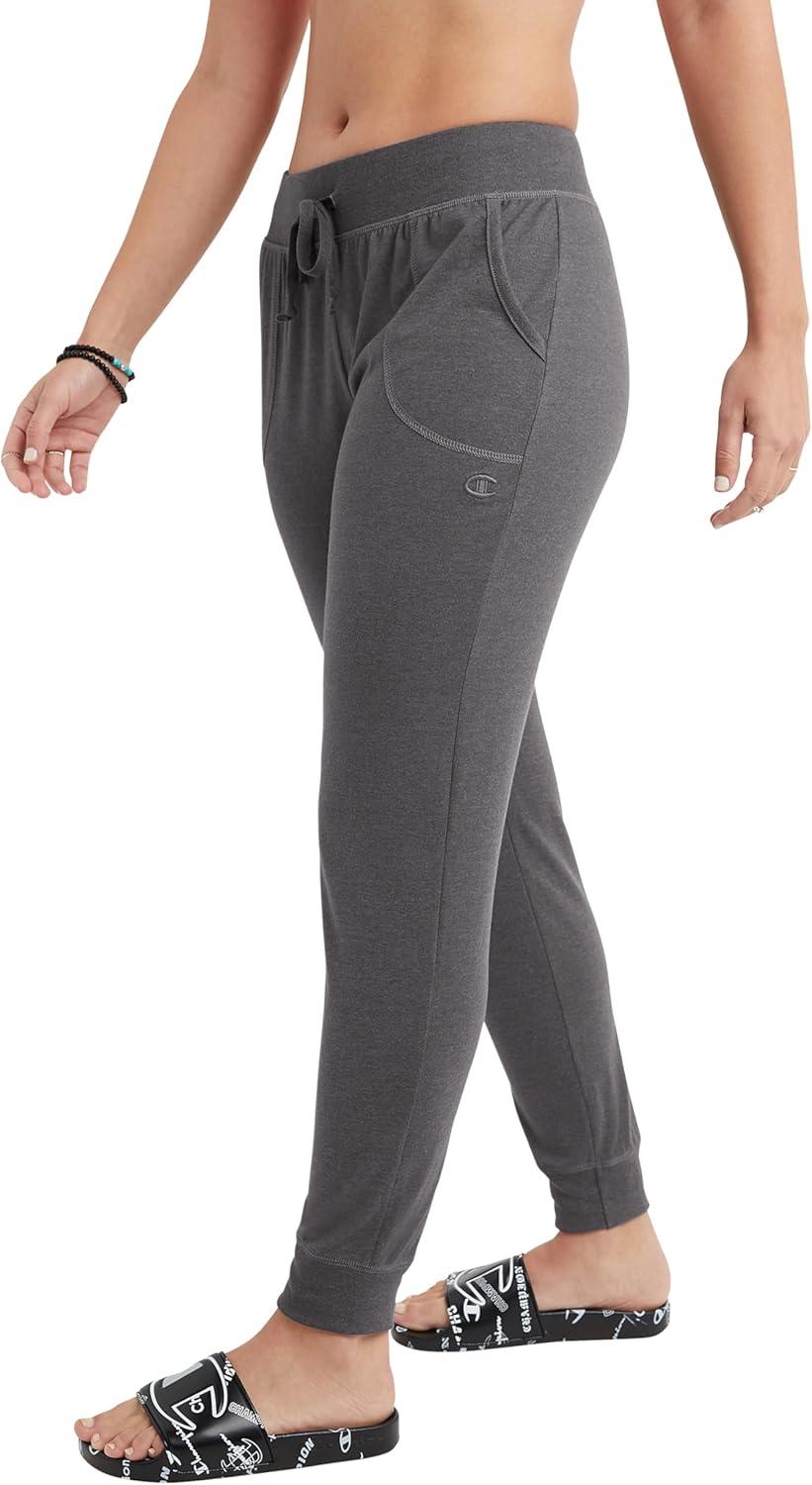 imageChampion Womens Lounge Joggers Pants Standard Fit LightweightGranite Heather