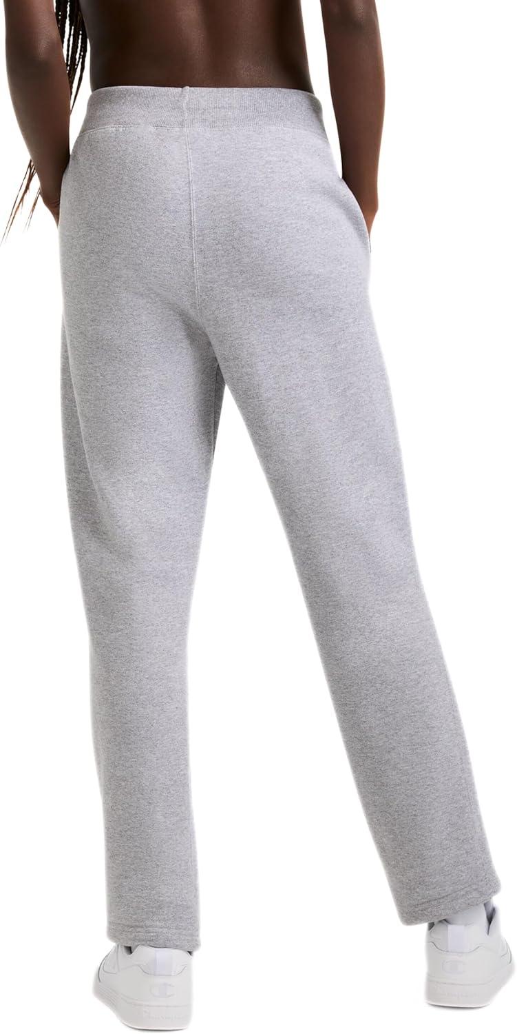 imageChampion Womens OpenBottom Fleece Sweatpants Standard Fit MidweightOxford Gray