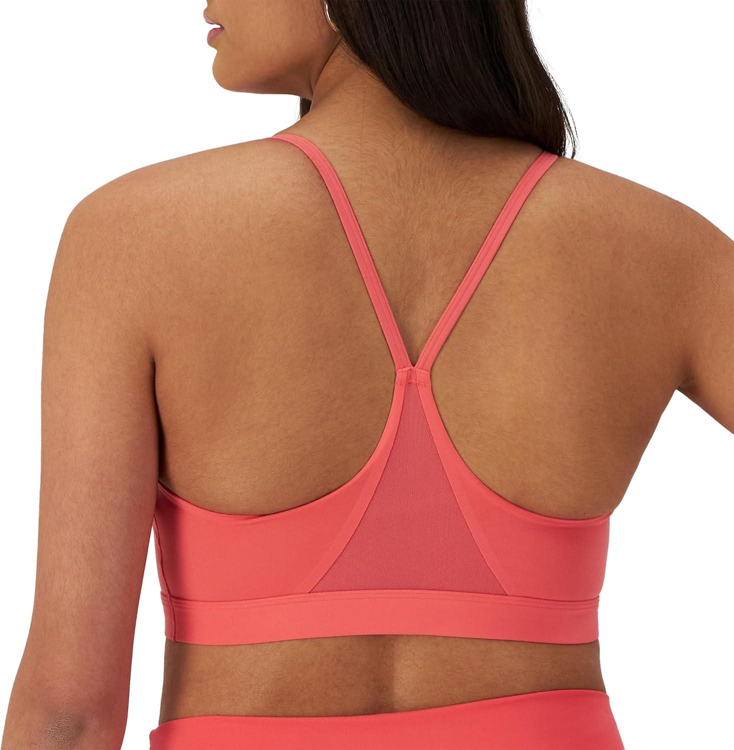 imageChampion Womens Sports Bra Soft Touch MoistureWicking Bra Light Support Sports Bra Longline Sports Bra AvailableHigh Tide Coral