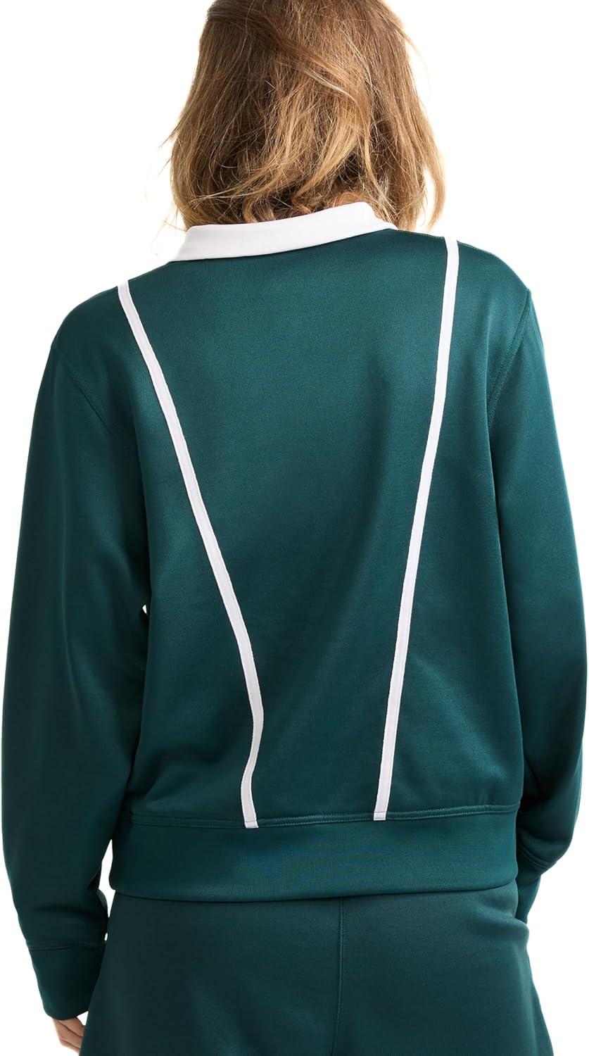 imageChampion Womens Yearbook 14 Zip PulloverEmerald AllureWhite