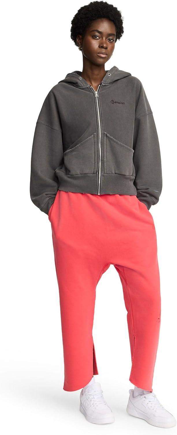 imageChampion womens Zipup Hoodie Vintage Wash Running Women C LogoBlack