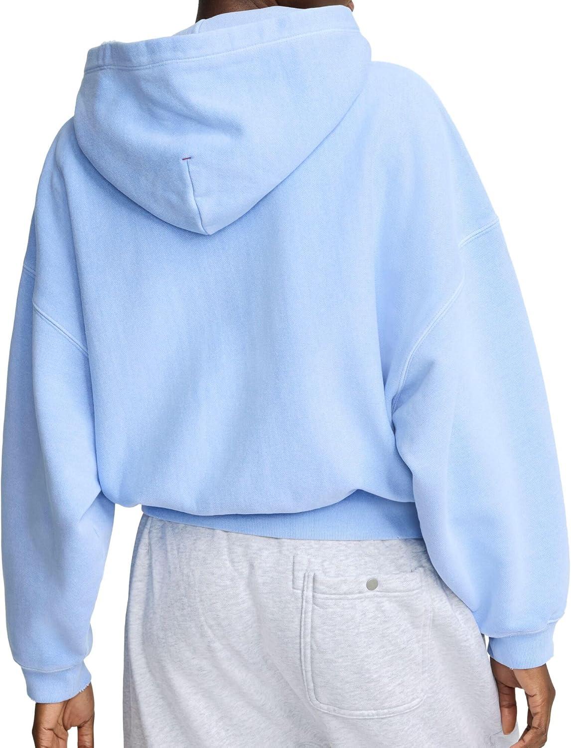 imageChampion womens Zipup Hoodie Vintage Wash Running Women C LogoPewter Blue