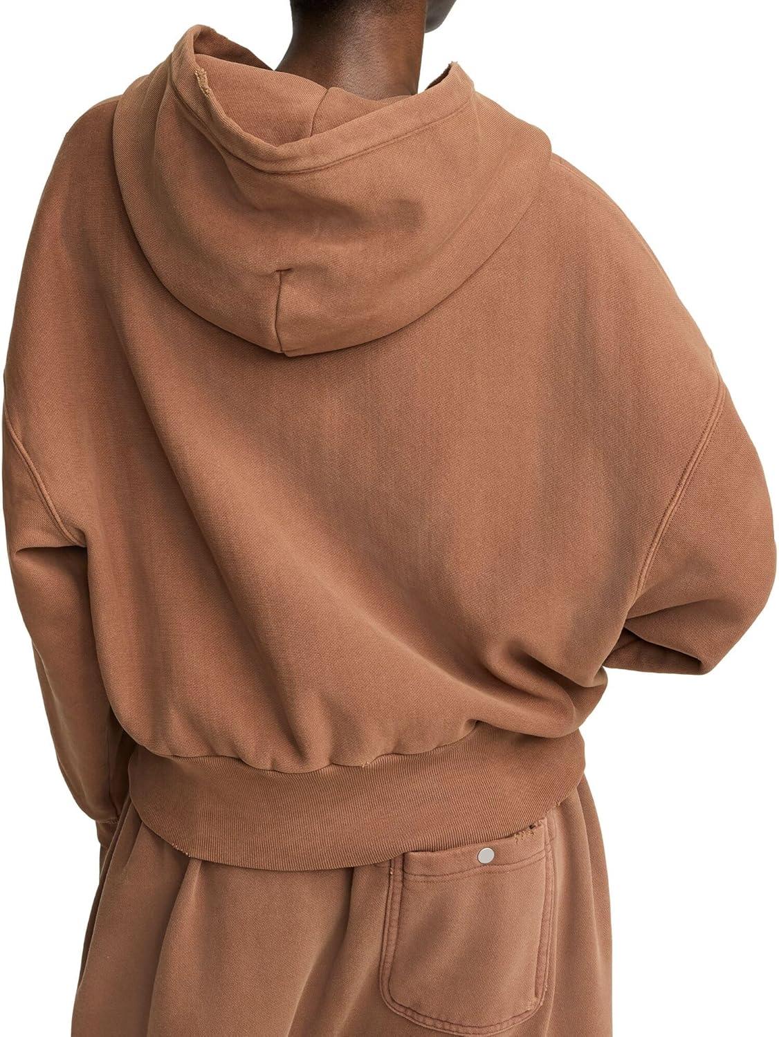 imageChampion womens Zipup Hoodie Vintage Wash Running Women C LogoTime Out Brown