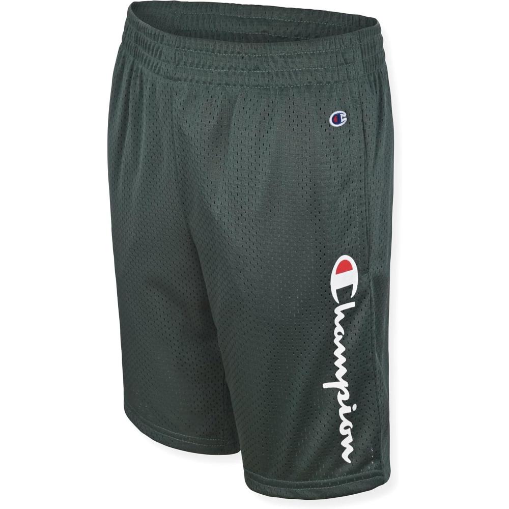 imageChampion Boys Shorts Athletic Mesh Basketball Shorts for BoysSignature Dark Forest