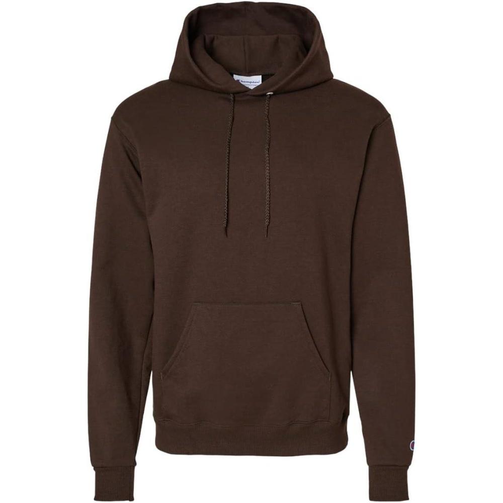 imageChampion Mens Pullover Fleece Hoodie Midweight C Logo Reg Or Big ampamp TallChocolate Brown