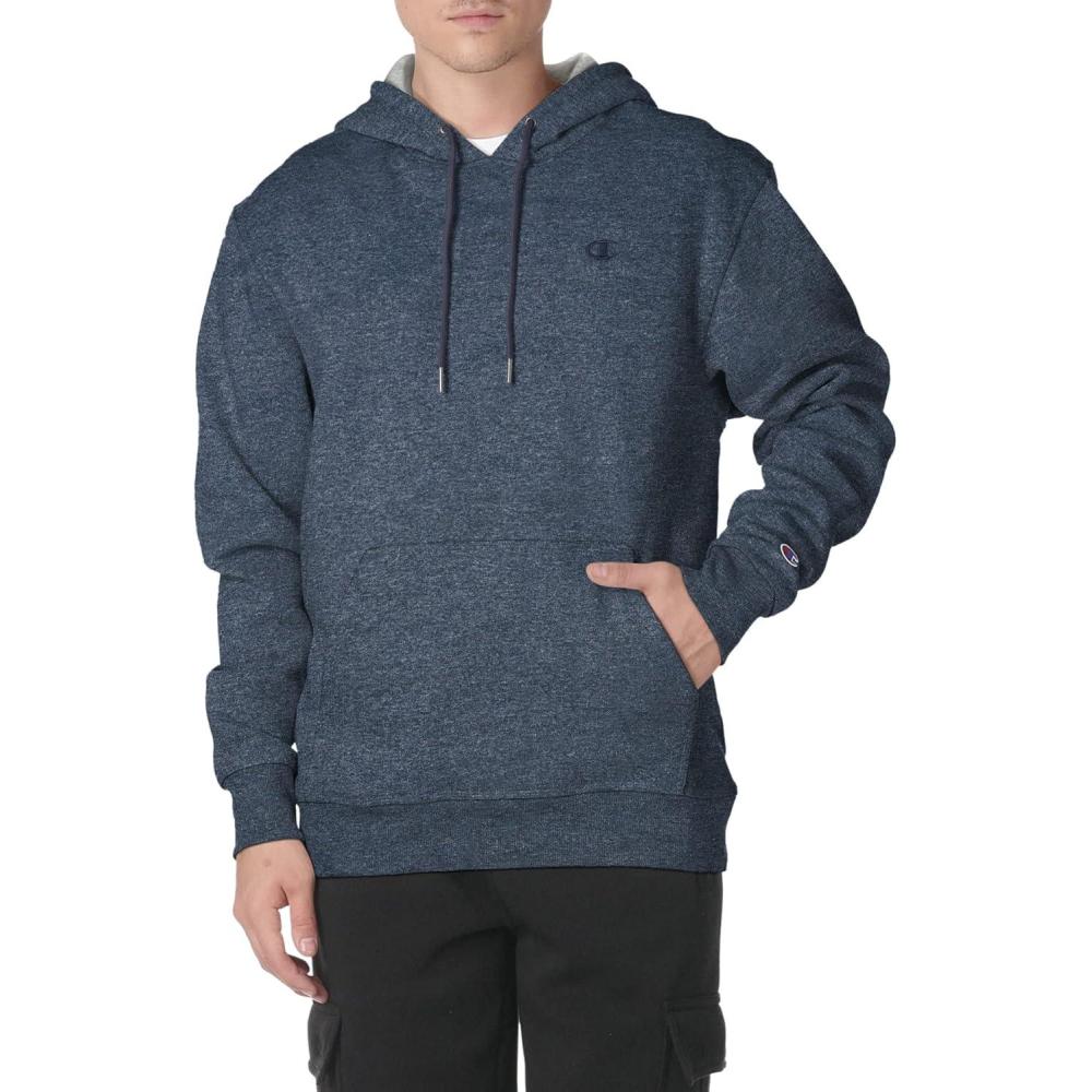imageChampion Mens Pullover Fleece Hoodie Midweight C Logo Reg Or Big ampamp TallNavy Heather C Logo