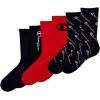 imageChampion 3Pack Assorted Logo Crew Socks ScarletBlack Assorted
