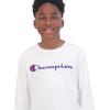 imageChampion Boys Long Sleeve Tee Shirt for Kids Athletic TopsSignature Bright White