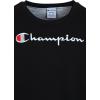 imageChampion Boys Sweatshirt for Kids Pullover Fleece Crewneck SweaterSignature Dark Black