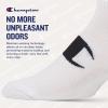 imageChampion Boys and Girls Socks 8 Pair Crew Low Cut No Show Ankle Quarter Socks for GirlsWhite