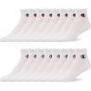 imageChampion Boys and Girls Socks 8 Pair Crew Low Cut No Show Ankle Quarter Socks for GirlsWhite