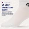imageChampion Boys and Girls Socks 8 Pair Crew Low Cut No Show Ankle Quarter Socks for GirlsWhite