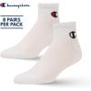 imageChampion Boys and Girls Socks 8 Pair Crew Low Cut No Show Ankle Quarter Socks for GirlsWhite