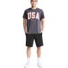 imageChampion Mens 9 Lounge Shorts Standard Fit Lightweight Available in Regular and Big ampamp TallBlack  C Patch Logo