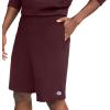 imageChampion Mens 9 Lounge Shorts Standard Fit Lightweight Available in Regular and Big ampamp TallMaroon  C Patch Logo