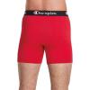 imageChampion Mens Everyday Cotton Stretch 3 PackBlue White Script LogoBlackRed  3 Pack